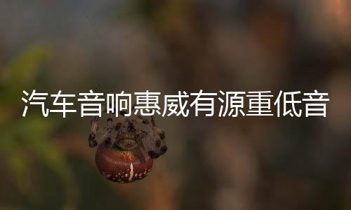 汽車(chē)音響惠威有源重低音炮BC10.1-V 10寸自帶功放大功率車(chē)載改裝