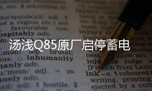 湯淺Q85原廠啟停蓄電池適配豐田卡羅拉/致炫雷凌1.2T原裝汽車電瓶