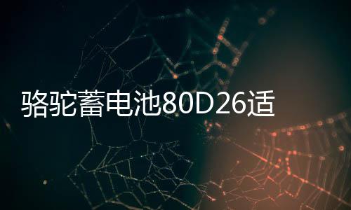 駱駝蓄電池80D26適配索納塔凱美瑞漢蘭達RAV4專用汽車電瓶70AH